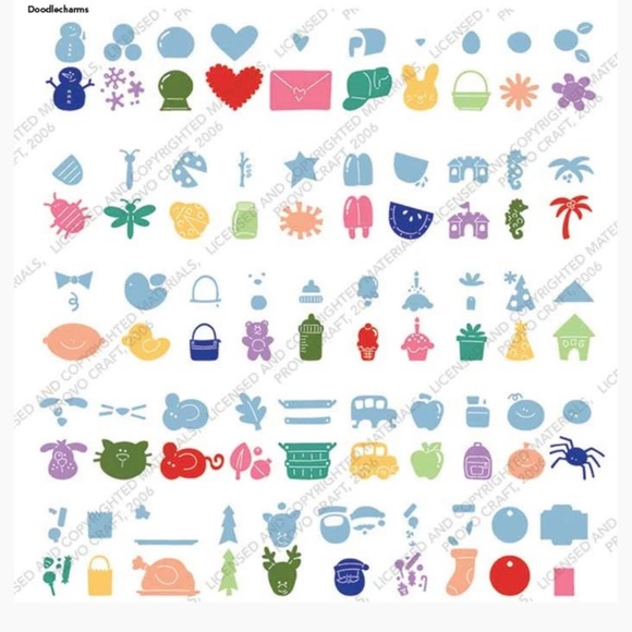 Cricut DOODLECHARMS shapes - Picture 2 of 14